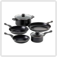 Graphite Black 7-Piece Nonstick Iron Cookware Set