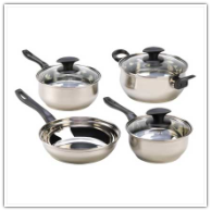 7-Piece Stainless Steel Assorted Cookware Set