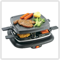 Kitchen Worthy 4-Piece Indoor Electric Raclette Grill