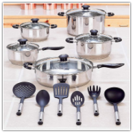 Wyndham House™ 16-Piece Stainless Steel Cookware Set