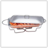 Maxam® Large Oblong Food Warmer Cookware Set