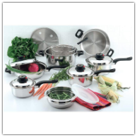 Chef's Secret® 15-Piece Stainless Waterless Cookware Set