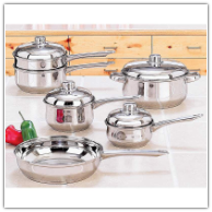 Yorkville™ 10 Piece Stainless Steel Cooking Pans