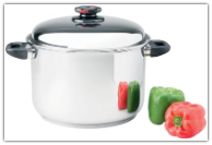 Steam Control™ 12 Quart 9-Element T304 Surgical Stainless Steel Stock Pot