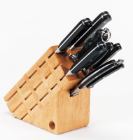 Maxam® 7-Piece Drop Forge Style Cutlery Set in Wood Block