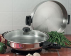 Precise Heat™ Round Stainless Steel Electric Skillet Set