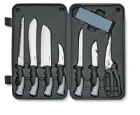 Maxam® 9-Piece Outdoor Sportmans Cutlery Set with Storage Case