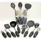 Kitchen Pride Stainless Steel 17-Piece Kitchen Tool Cookware Set