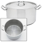 Precise Heat™ 3-Piece 42-Quart Waterless Stock Pot Cookware Set with Rack
