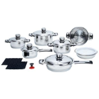Chef's Secret® 16-Piece 7-Ply Surgical Stainless Steel Cookware Set