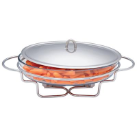 Maxam® Large Food Oval Warmer Cookware Set