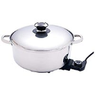 Precise Heat™ Stainless Deep Electric Skillet/ Slow Cooker