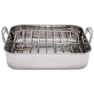 Chef's Secret® Stainless Steel Roaster Pan with Rack Cookware Set
